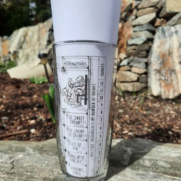 💫 2 for $30 💫 MCM Vintage Hazel Atlas Bartender Bar Cocktail Recipes Tumbler - Picture 8 of 8